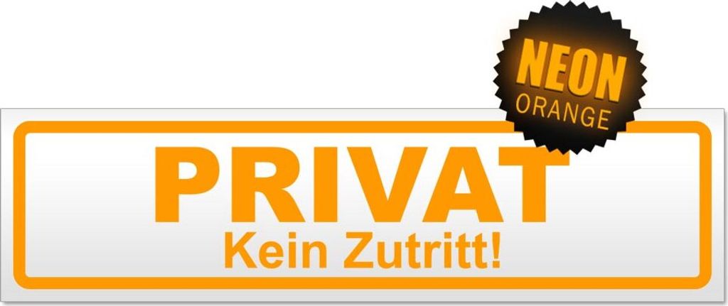 PRIVAT Kein Zutritt Magnetschild Schild magnetisch