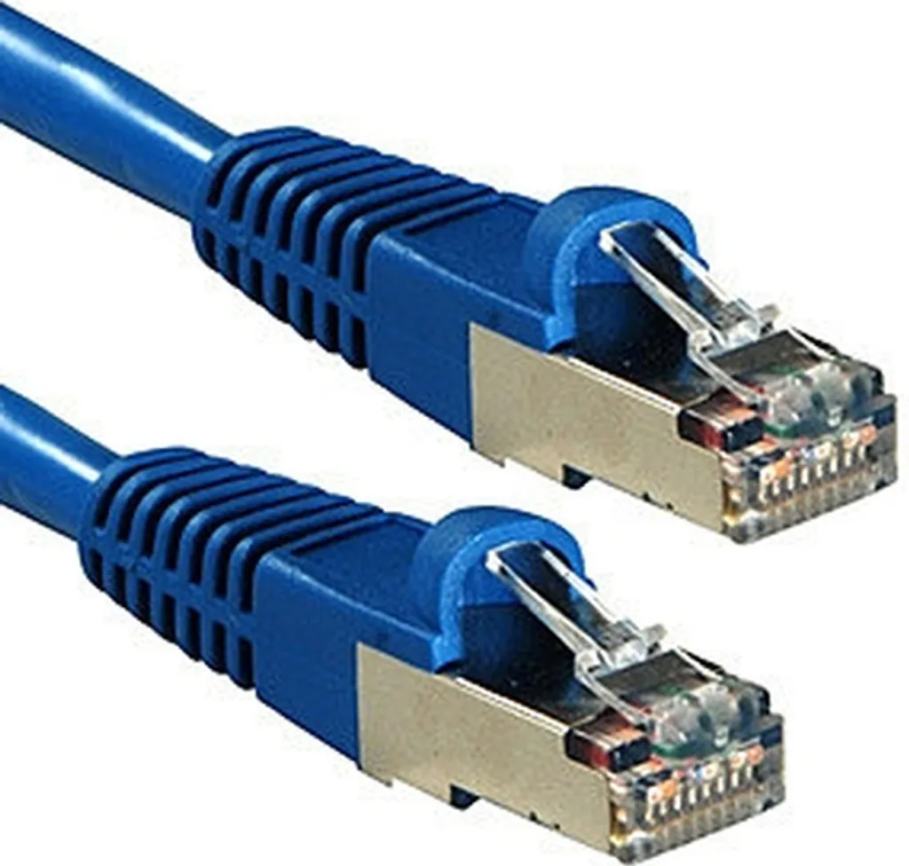 LINDY Cavo Cat6A S/FTP PIMF LSOH Blu 7,50m | 10Gbps Ethernet Professionale