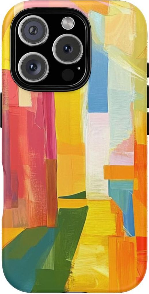 Abstrakte bunte Pinselstriche – Hülle Kompatibel mit iPhone 16 Pro