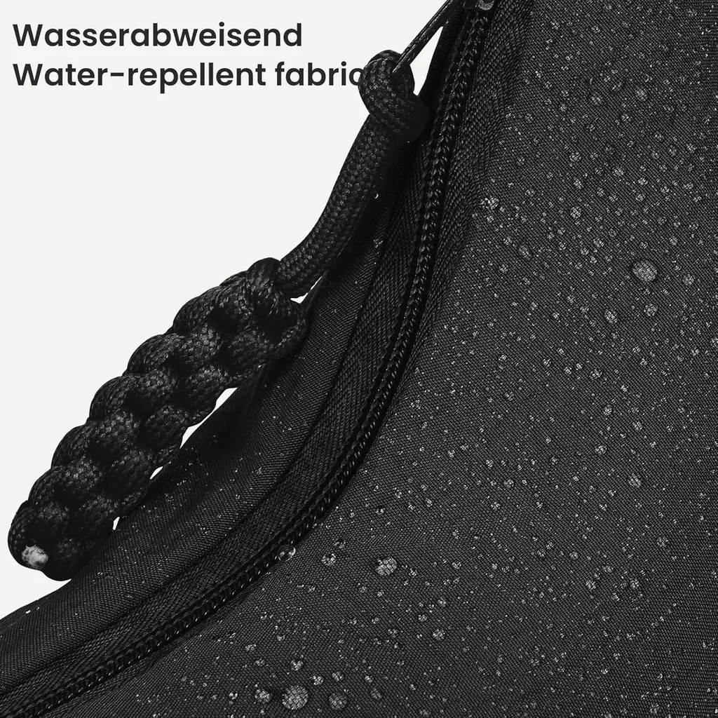 Borsa a Mezza Luna Donna Nylon Grande Crossbody - Pratica e Chic - 3