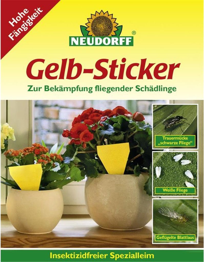 Neudorff Gelb-Sticker 10 Stück Produktbild 10