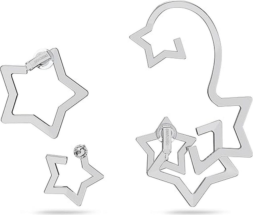 Swarovski Damen Ohrringe Ohrspange Set 3-teilig  Kristalle Produktbild 3