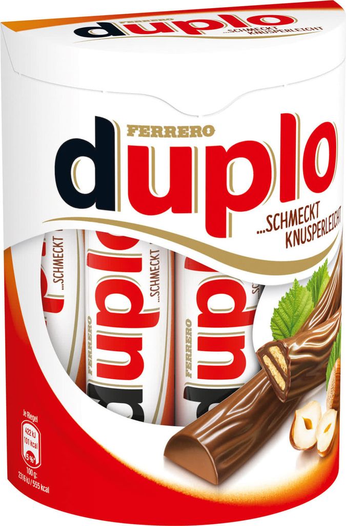 Duplo 10 tavolette di cioccolato al latte con wafer 182g Immagine del prodotto 