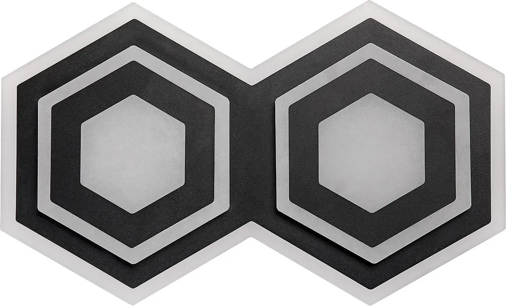 Éclairage Salon Plafonnier LED 43cm Teinte Variable Noir et Blanc - 2