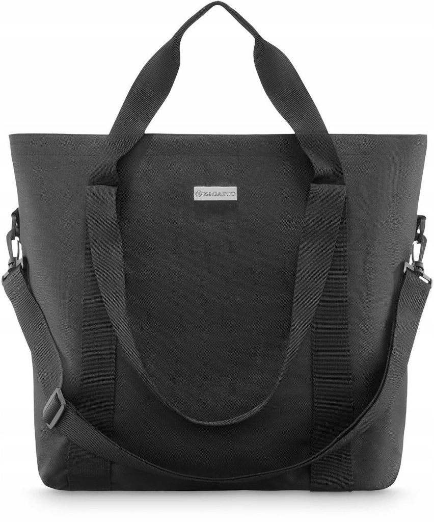 Zagatto Torebka Shopper Akrylowa Czarna ZG815 Zdjęcie produktu 