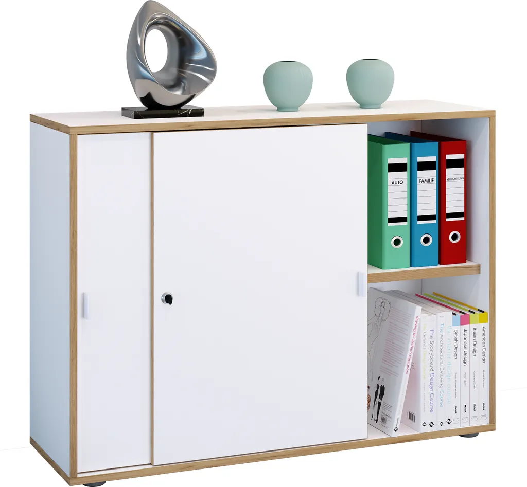 Trasforma il tuo Studio con l'Armadio Salia Bianco 100x74x37 cm
