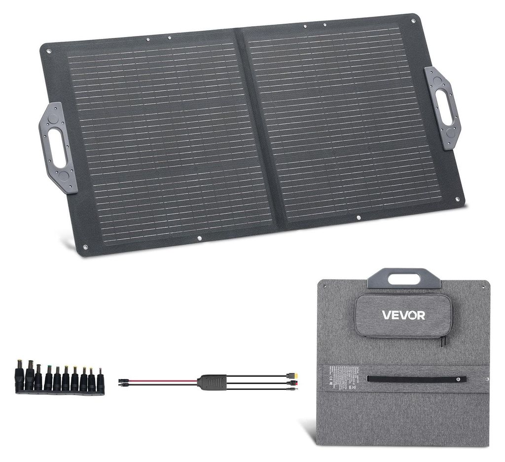 Panel solar plegable VEVOR de 100 W, cargador solar Imagen del producto 