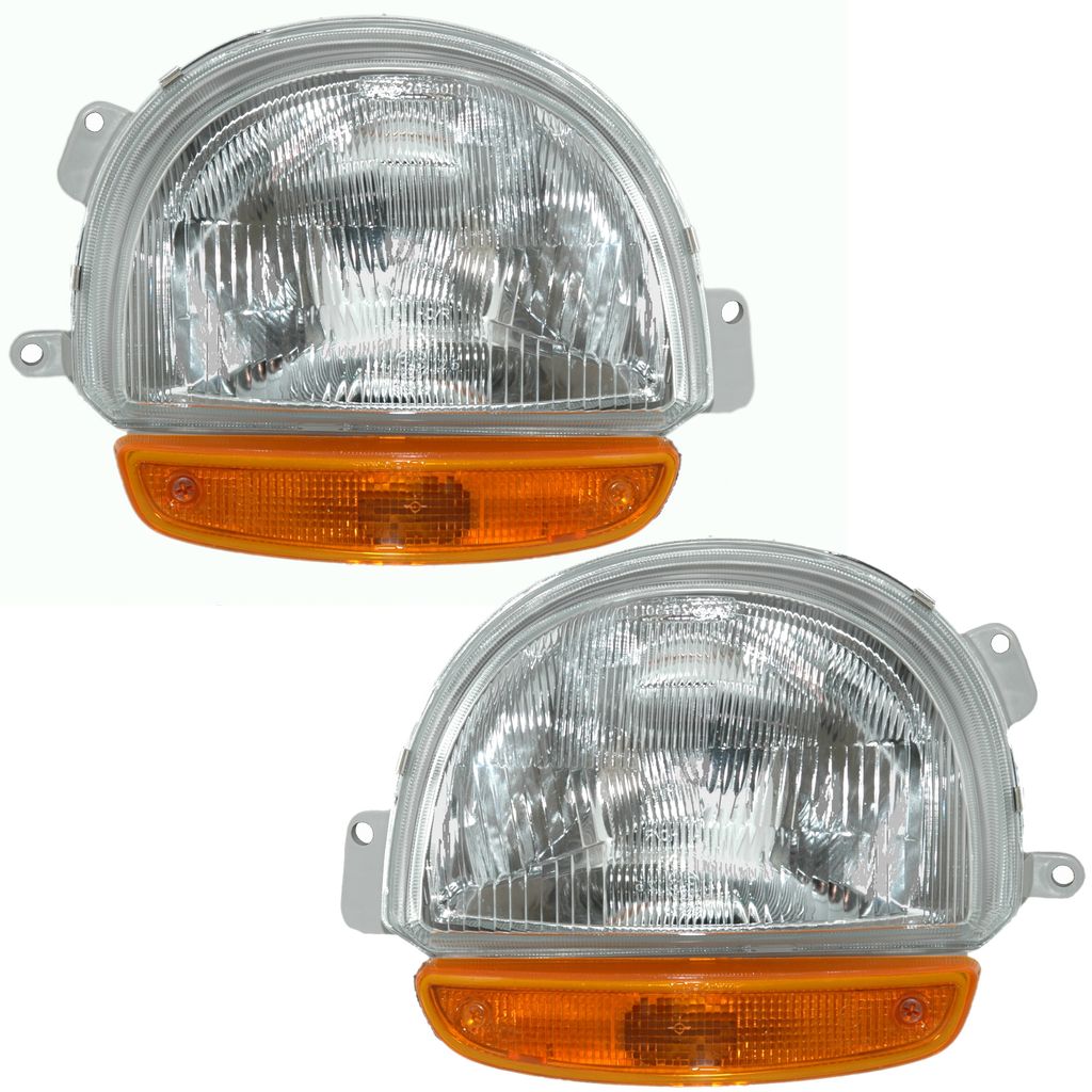 TYC Scheinwerfer Set für Renault Twingo 1 3/1993-8/1998 H4 Halogen Gelb