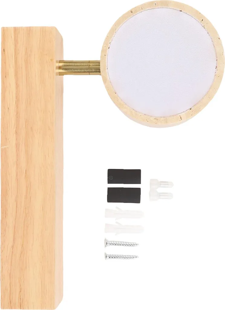 Applique murale LED pivotante bois clair blanc chaud câblée série Lume