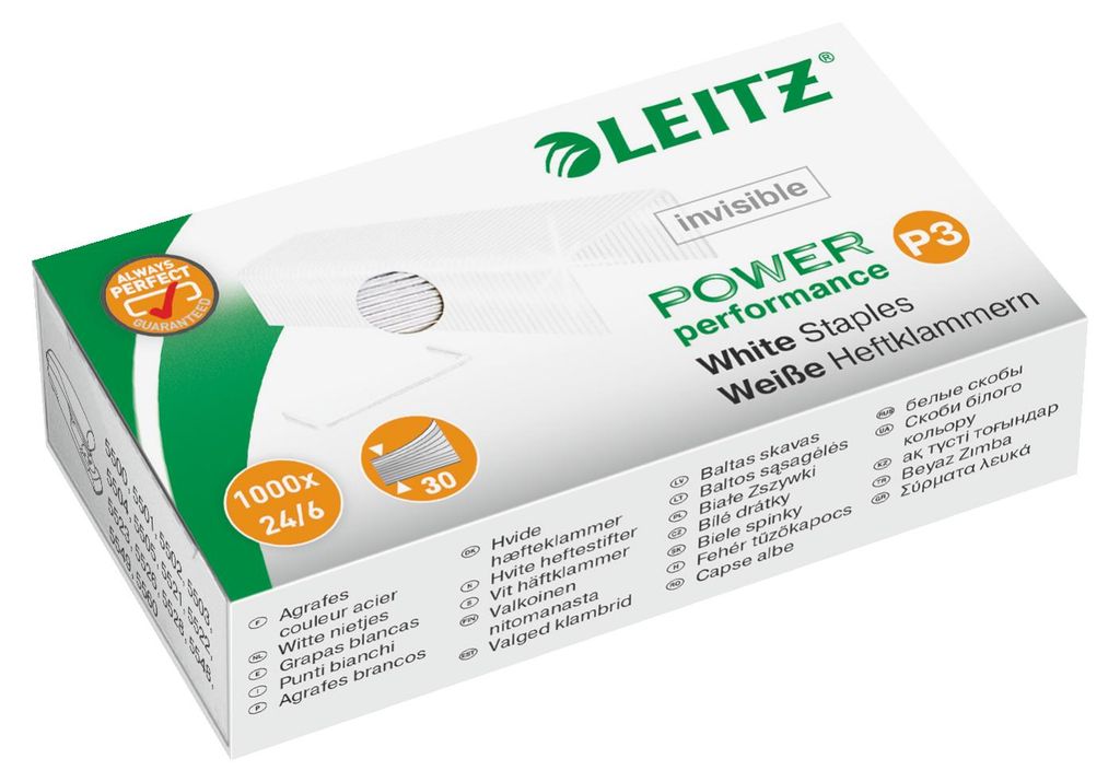 Leitz Heftklammer P3 55540000 24/6 verzinkt 1.000 St./Pack.