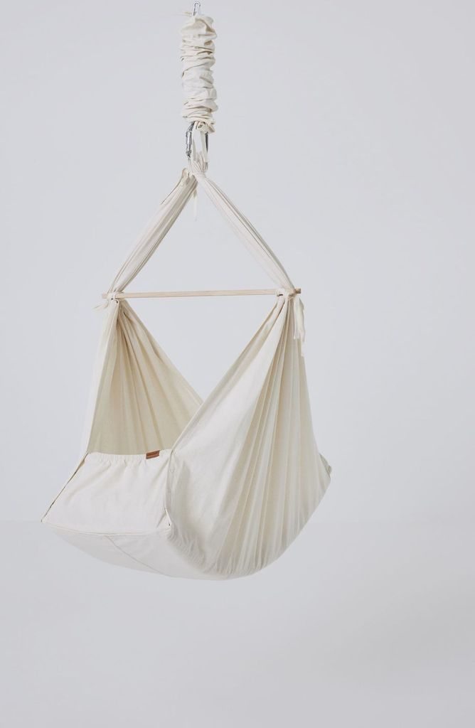 Membantu Federwiege Basic, Natur, Hängebühne, 15 kg, Junge/Mädchen, Baumwolle, Natürlich/Natur, Faltbar