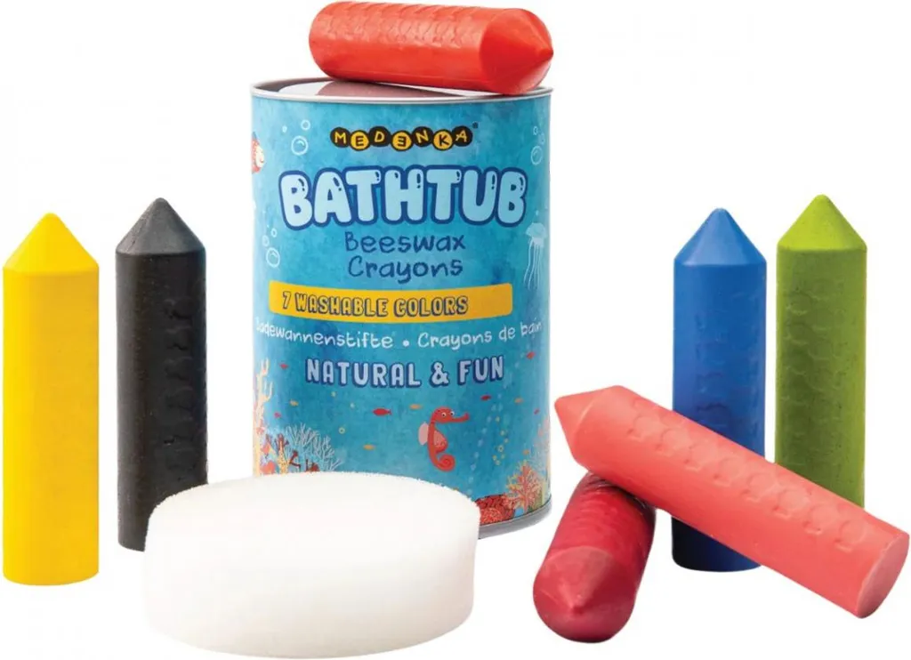 Crayons en cire d'abeille artisanaux Medenka pour petits dès 3 ans