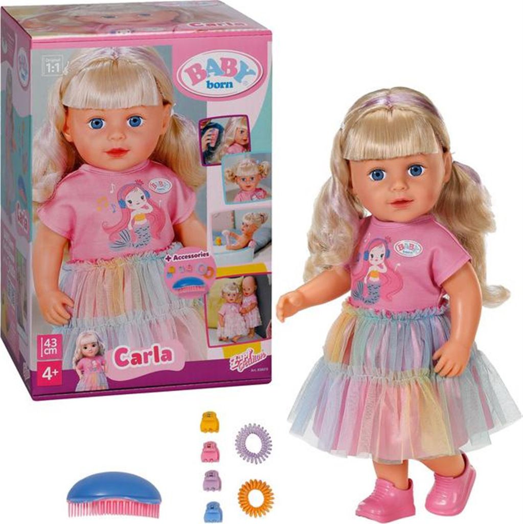 BABY born @ Carla 43cm, Bábika, Žena, 4 rok / roky, Chlapec Obrázok produktu 