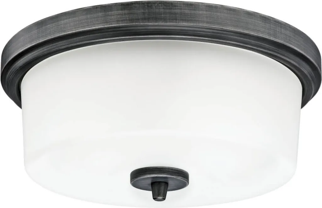 Plafonnier Cedric 33 cm : fini les zones d'ombre avec 2 sources de lumière