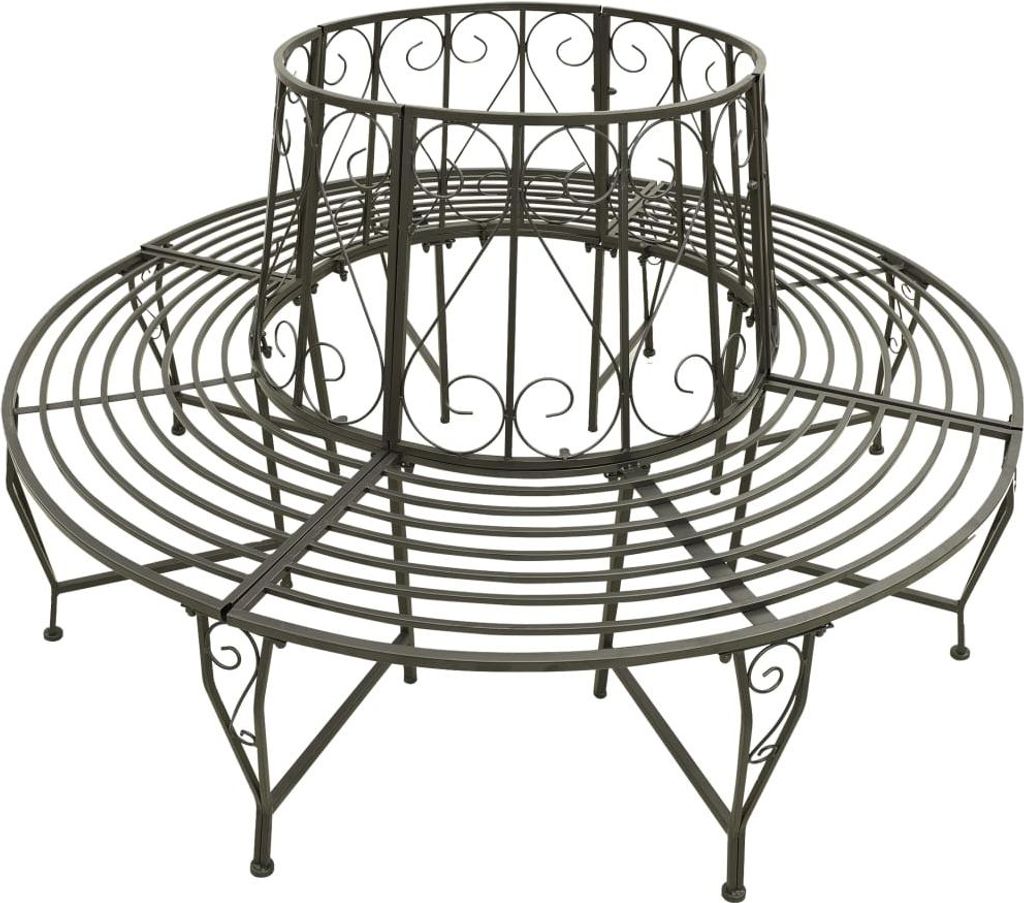 vidaXL Baumbank 160 cm Stahl