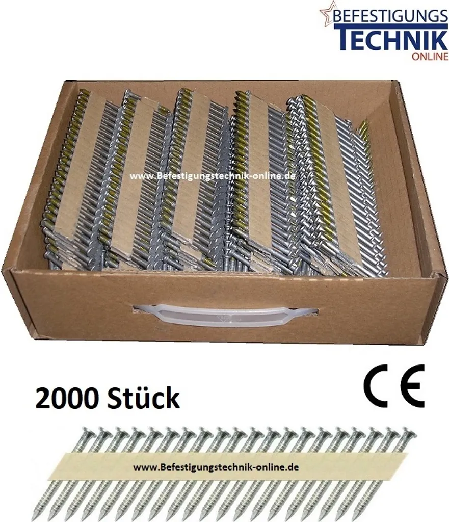 Clous pour sabot de charpente 4,0x60mm 34° - Fixation bois et métal