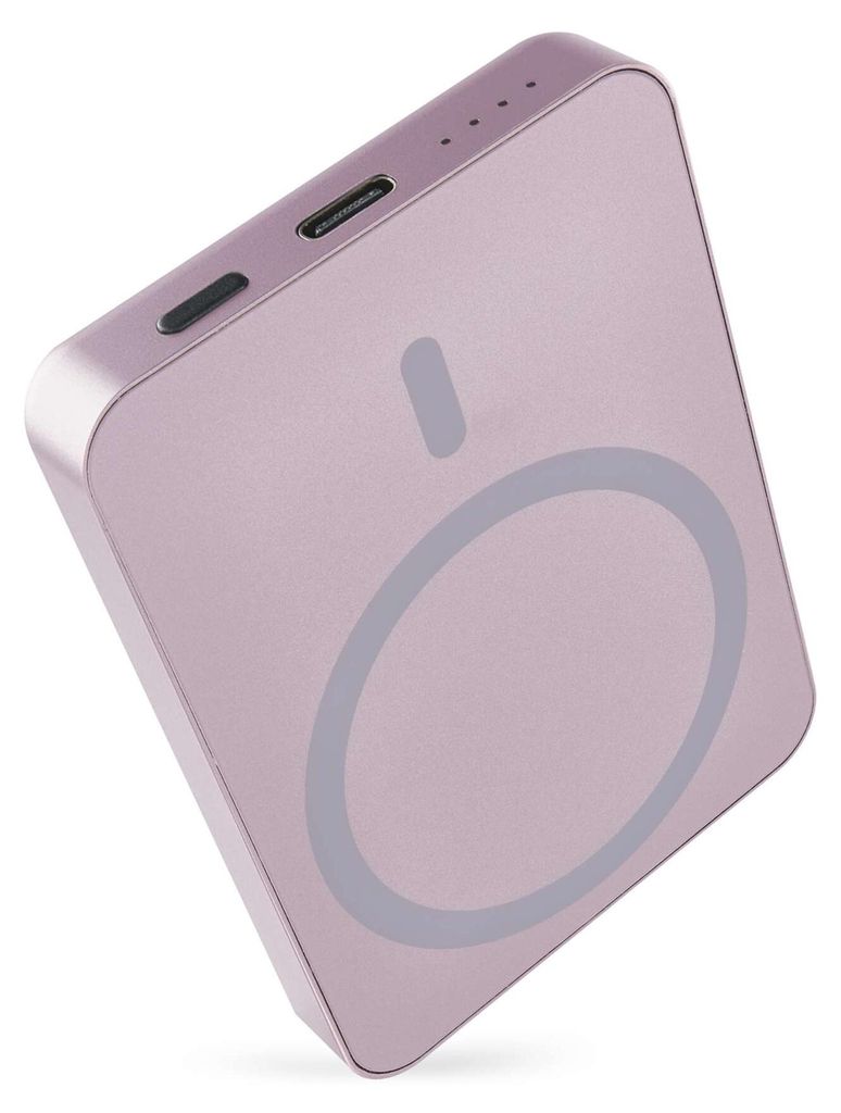 Powerbank EMOS WI 522, 5 000 mAh, 20 W+Wireless, lachs