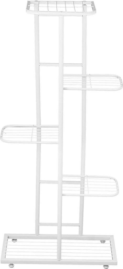 Indoor 5-Layer Blume Pflanze Stand Töpfe Display Regal Rack Halter für Garten Balkon DekorationWeiß