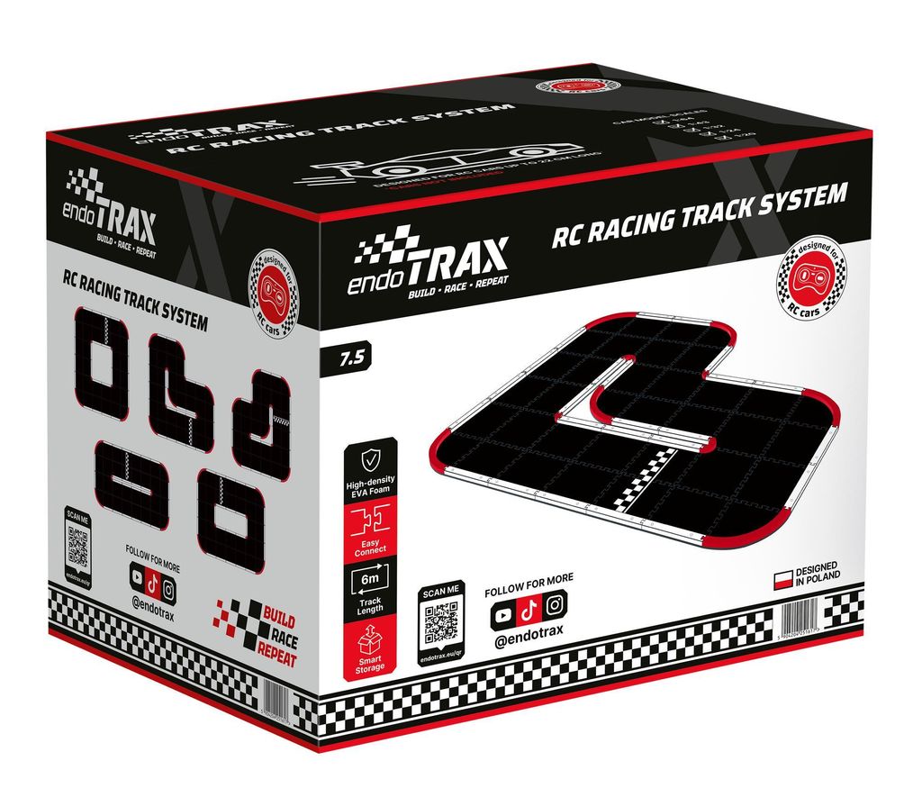endoTRAX Set 7.5 Rennstrecke für RC-Fahrzeuge Produktbild 