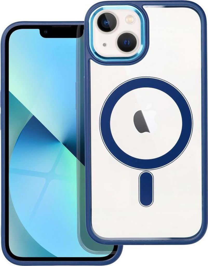 COLOR EDGE MAG COVER kompatibel mit MagSafe passend für IPHONE 13 blau