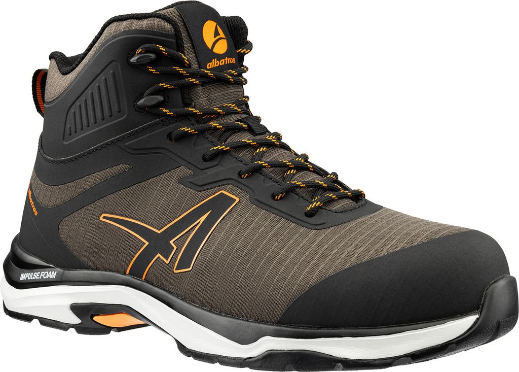 Albatros Sicherheitsstiefel Trailmaster olive mid S3S nach EN ISO 20345:2022 S3S ESD FO HRO SR Größe 43