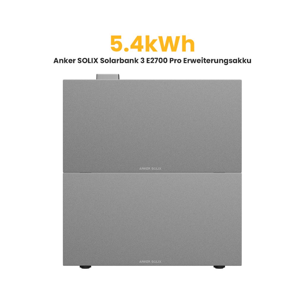 Anker BP2700 Erweiterungsakku 2.7 kWh für Anker SOLIX Solarbank 3 E2700 Pro /Solarbank 2 E1600 Pro Balkonkraftwerk Speicher(2 Stück), von Power...