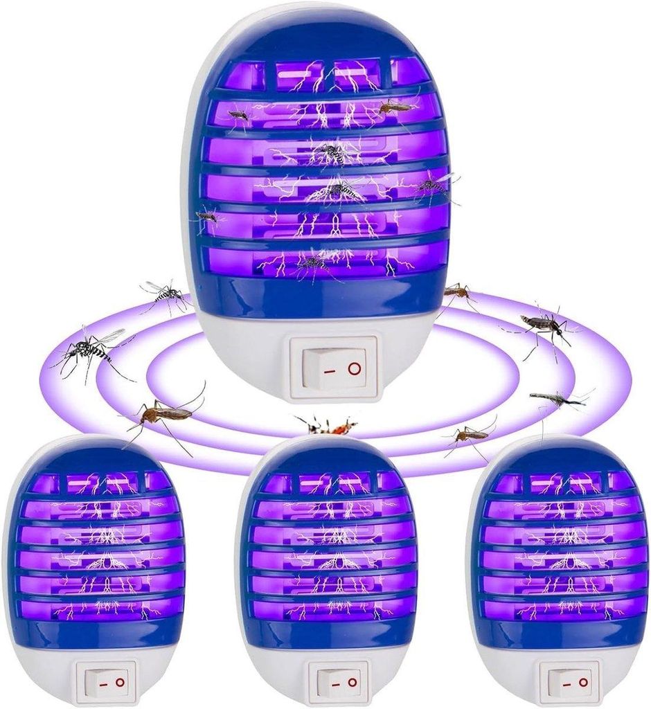 Elektrische Mückenlampe 4er Set – UV Insektenvernichter für Produktbild 