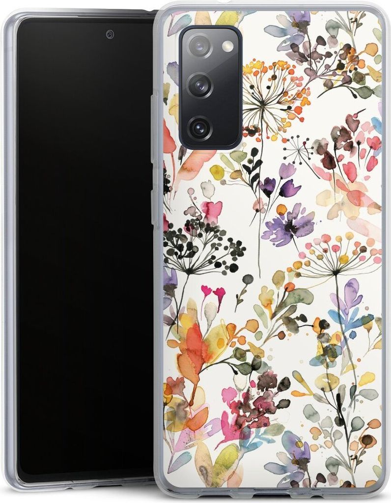 DeinDesign Handyhülle für Samsung Galaxy S20 FE 5G Silikon Hülle Case Smartphone Schutzhülle Blume Muster Pastell
