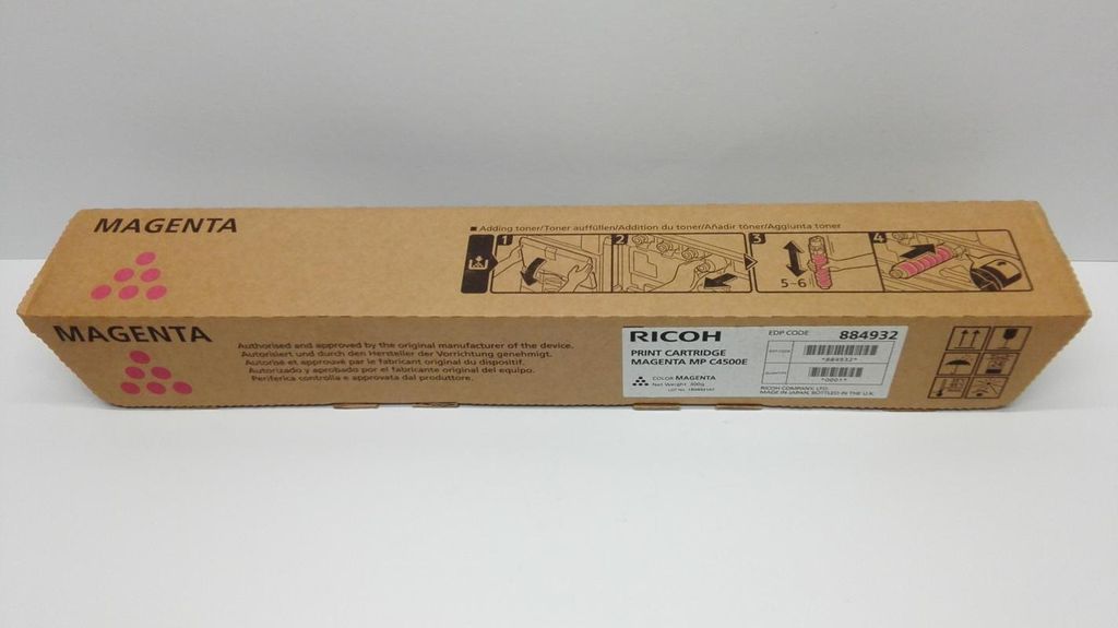 Ricoh 884932 Tonerkartusche Magenta 17.000 Seiten für Ricoh Aficio MP C3500