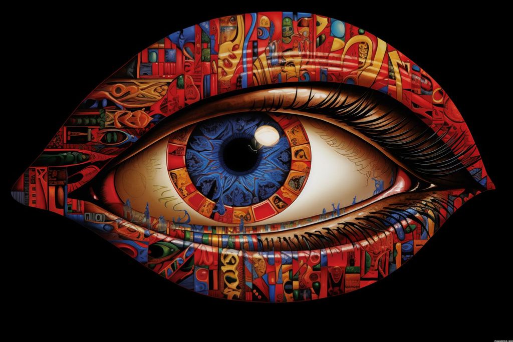 Plakat 45x30cm Im Auge des Betrachters
