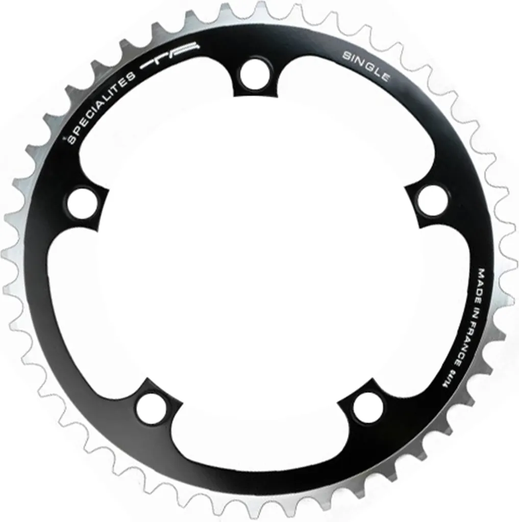 Plateau TA Single 42Z Noir Ø110 Haute Résistance en Aluminium CNC