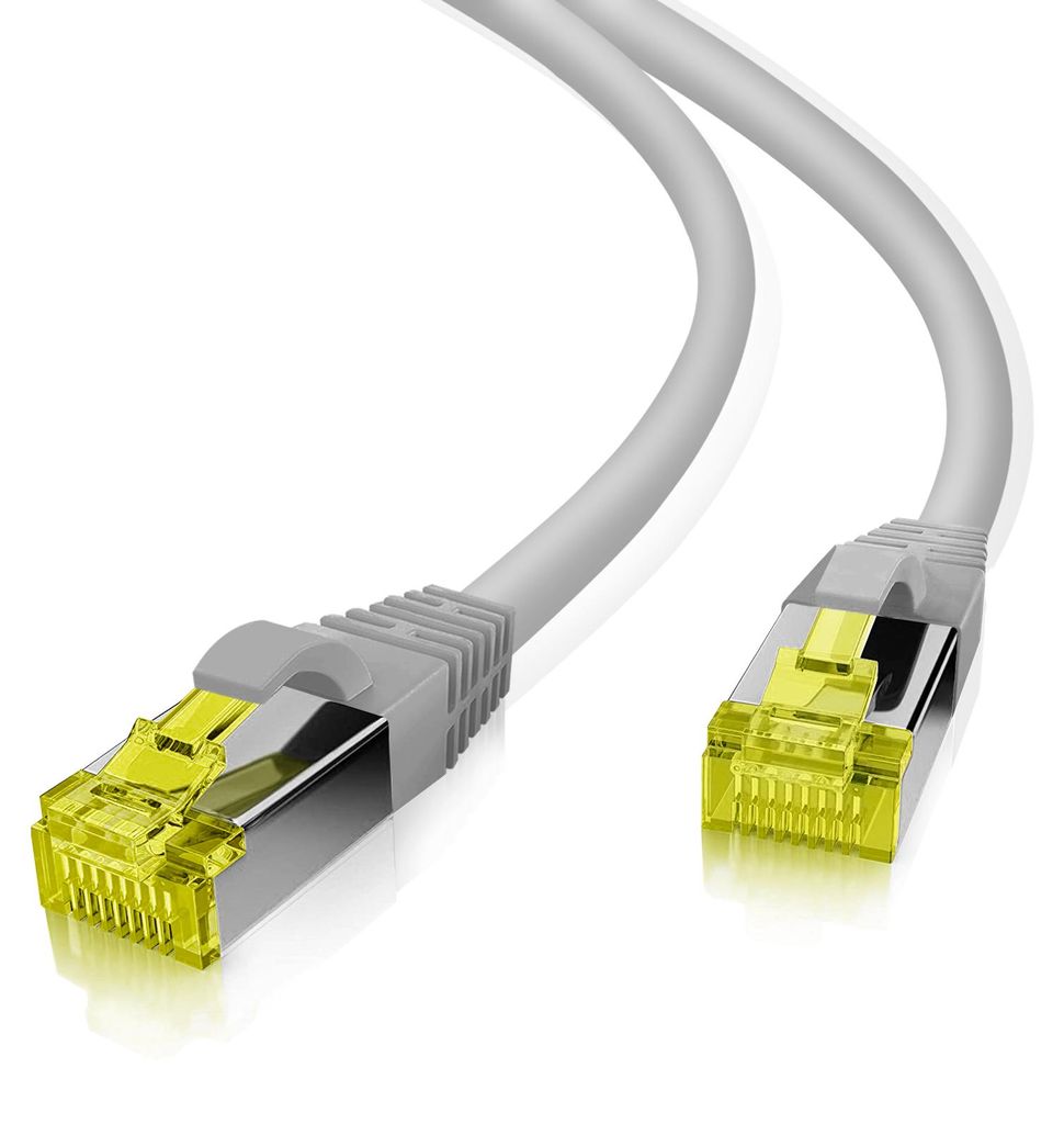helos Patchkabel Cat 6a S/FTP RJ45 grau 15m AWG26/7 LSZH GHMT