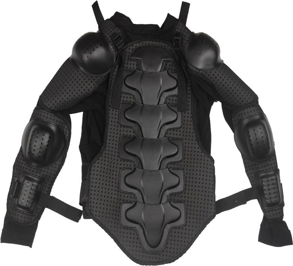 Protektorenjacke für Erwachsene schwarz Größe L