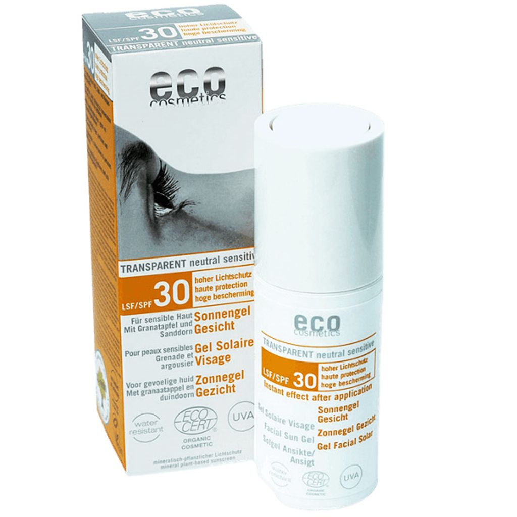 Eco cosmetics ECO Sonnenöl-Gel LSF 30 wasserfest hoher Lichtschutz Bio 30ml