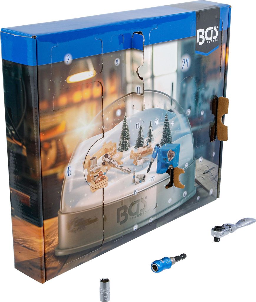 BGS technic Adventskalender mit robusten Werkzeugen, Produktbild 