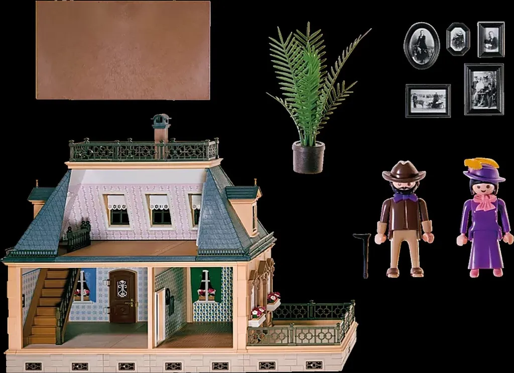 Villa Victorienne PLAYMOBIL 70891 avec Façade Décorée et Balcons Rétro - 9