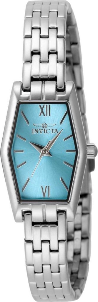 Invicta Angel 49063 Damen Uhr - Quartz Bewegung - Edelstahl mit blauem Zifferblatt - 20 mm