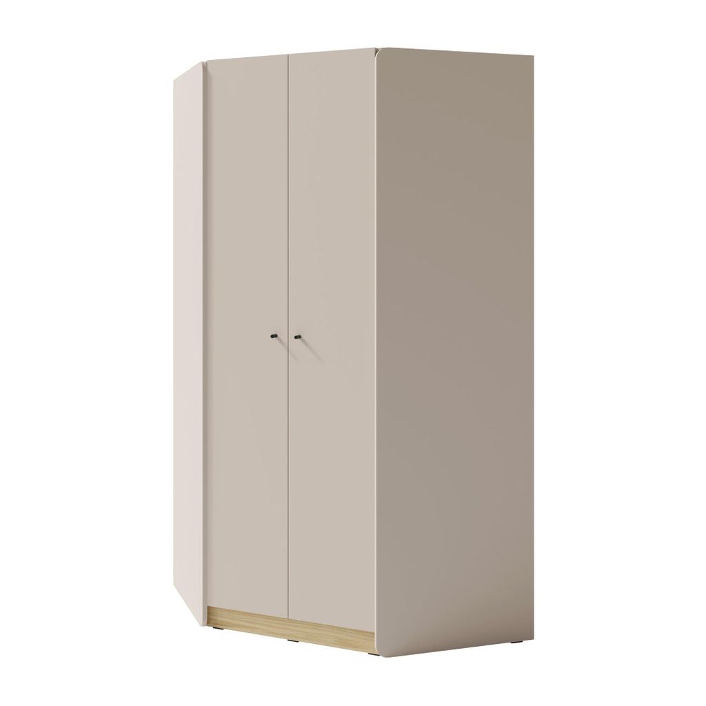 Eckschrank ALEX 95x195 cm, Kleiderschrank mit 2 Türen & 2 Produktbild 