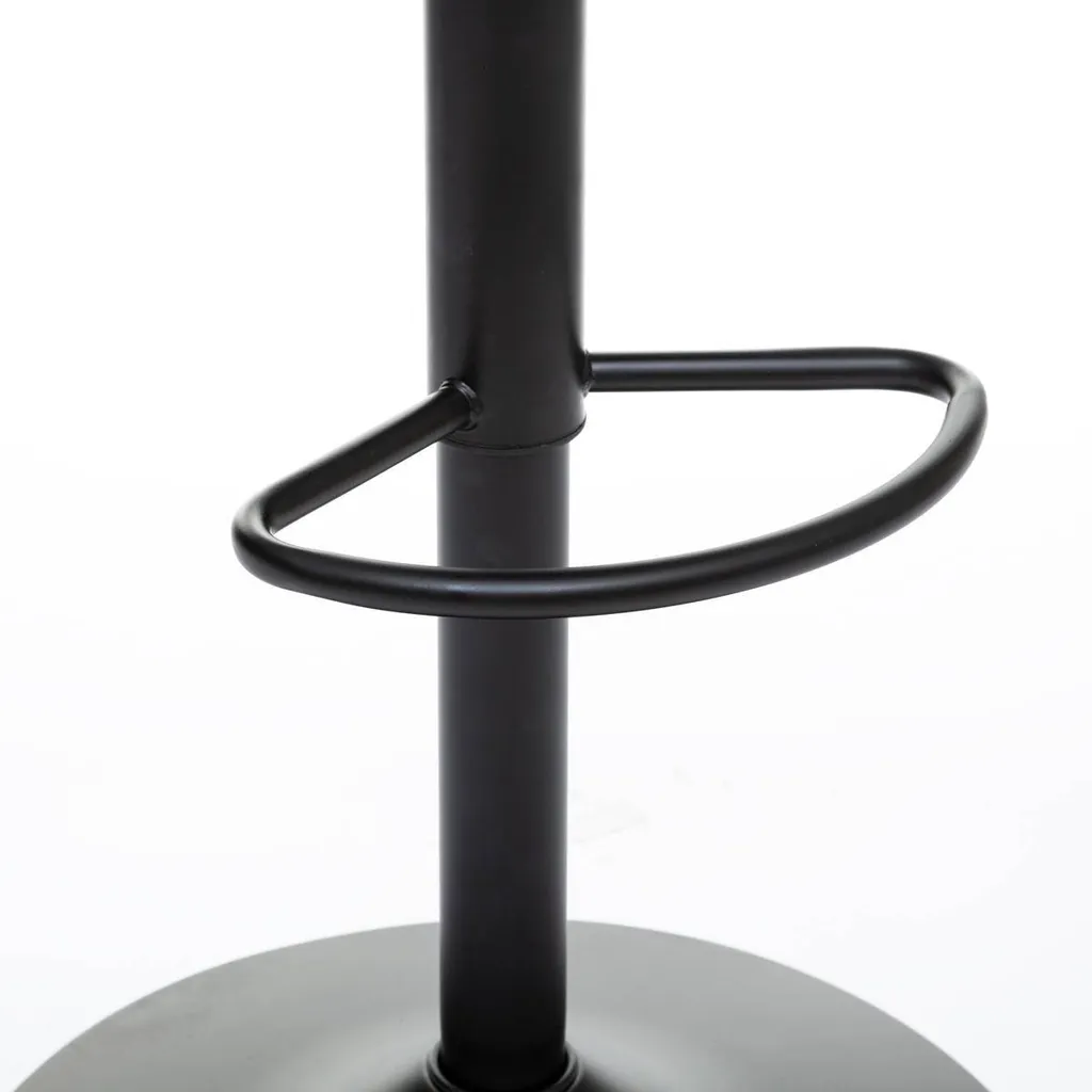 Tabouret de bar Aiko noir réglable Atmosphera Interior Designer chic - 3