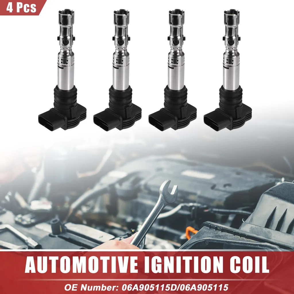 Pack de 4 Bobines d'Allumage pour VW Moteur Essence - Référence 06A905115
