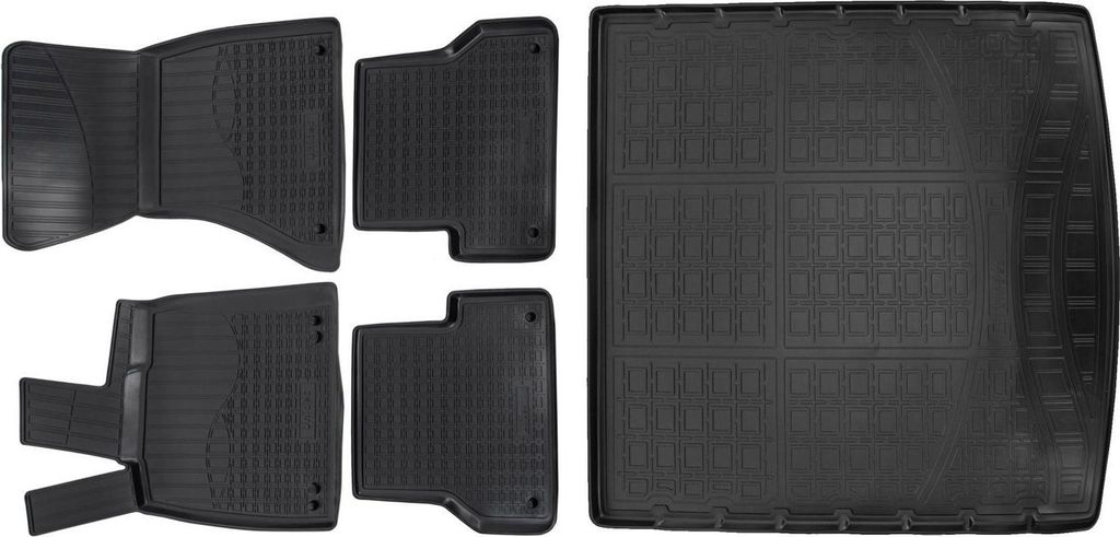 3D Tapis en caoutchouc pour Audi A6 / C7 Break 2011-2018 et Image du produit 