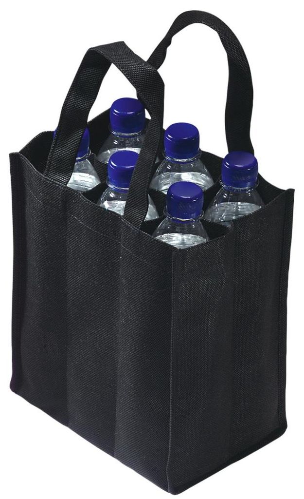 Flaschentasche "Six 4 You" schwarz Schwarz Produktbild 
