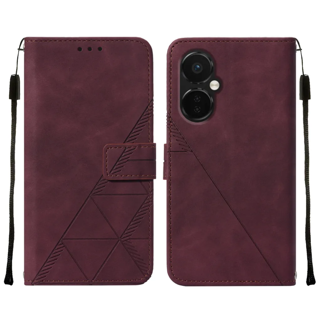ebestStar - Cover per OnePlus Nord N100, Custodia Libro Protezione Portafoglio, Pelle PU Porta Carte, Nero/Rosso