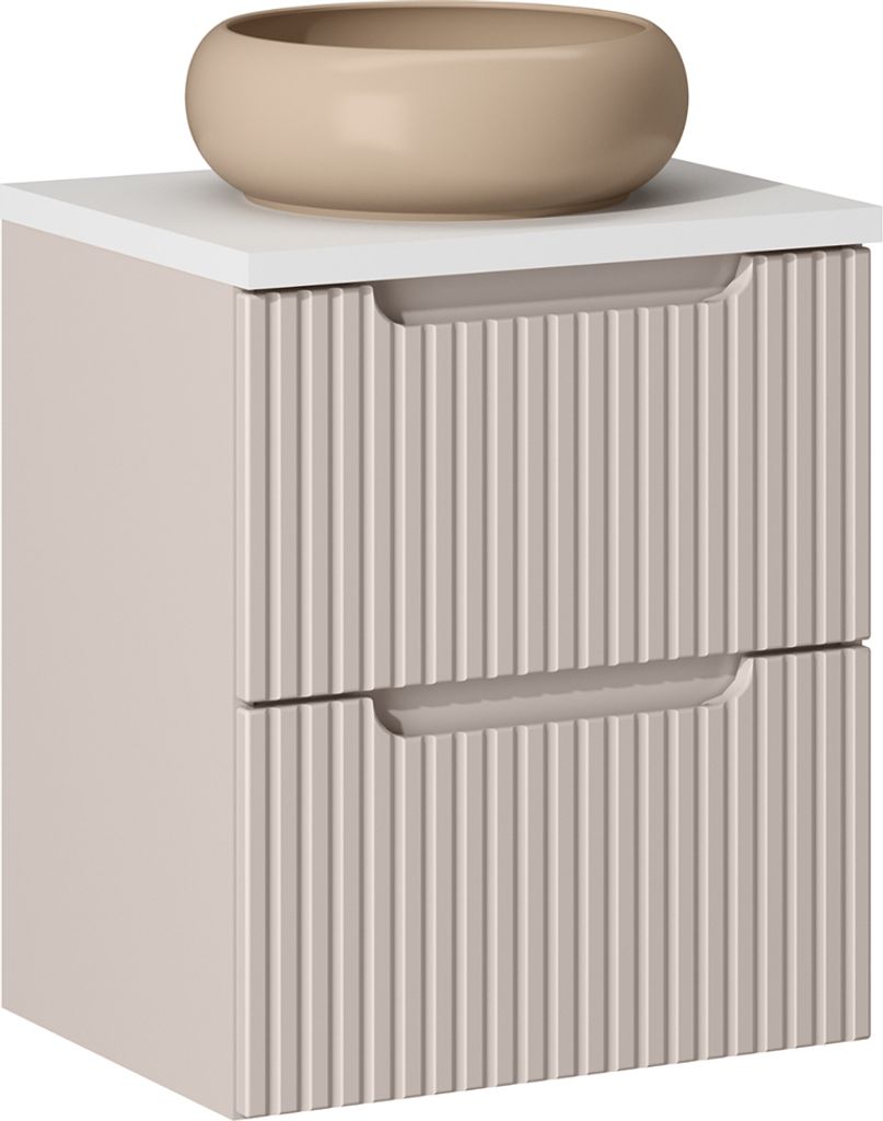 Waschtischunterschrank 50 cm, kaschmir, NEWPORT-56-CASHMERE Produktbild 5