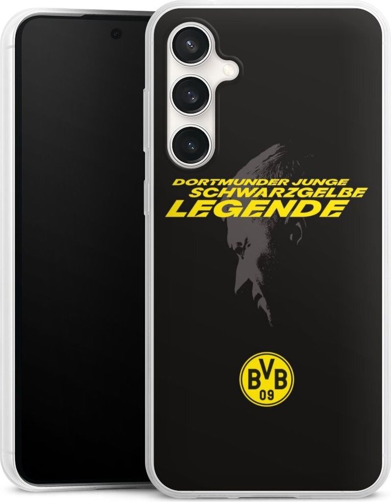 DeinDesign Slim Hülle für Samsung Galaxy S23 FE Silikon Case Ultra Dünn Handyhülle BVB Borussia Dortmund Marco Reus