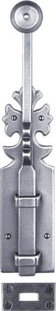 Rustikales Schloss 1307 BOUVET 400 mm - patiniertes Eisen - 20744