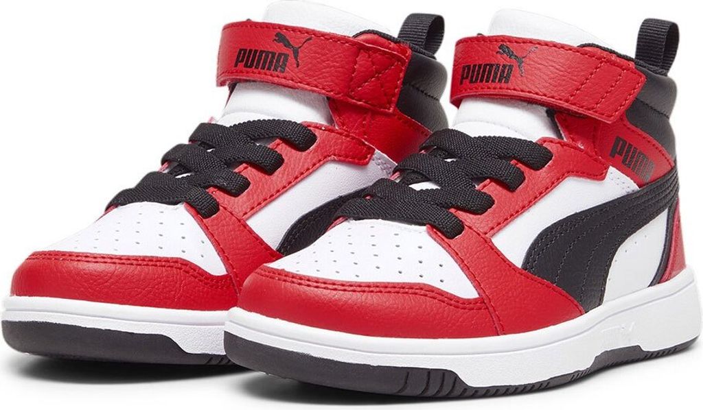 Puma Rebound V6 Mid Ac+ Sportschuhe Rot,Weiß EU 28 1/2 Junge Rot,Weiß EU 28 1/2