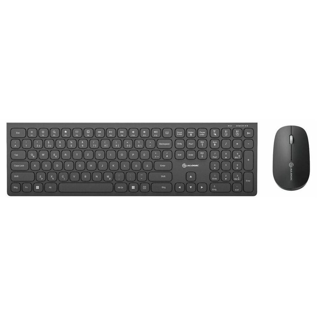 Alogic Echelon BT Wireless Mouse + Keyboard (German) Black
