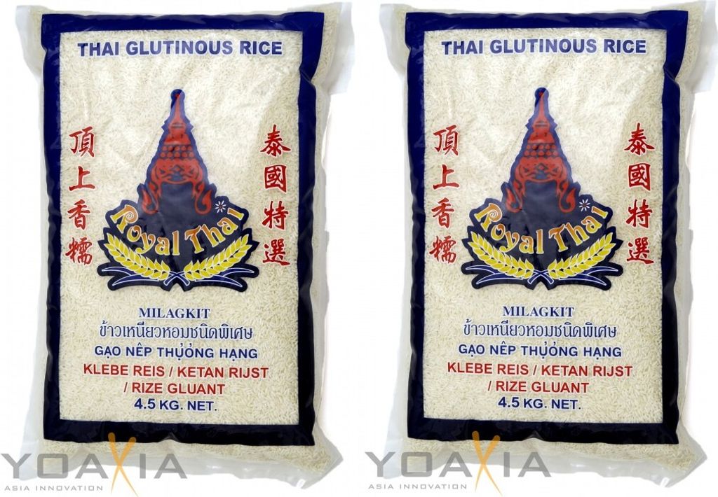 [ 2x 4,5kg ] ROYAL THAI Klebreis / Klebe Reis / Klebereis / Produktbild 