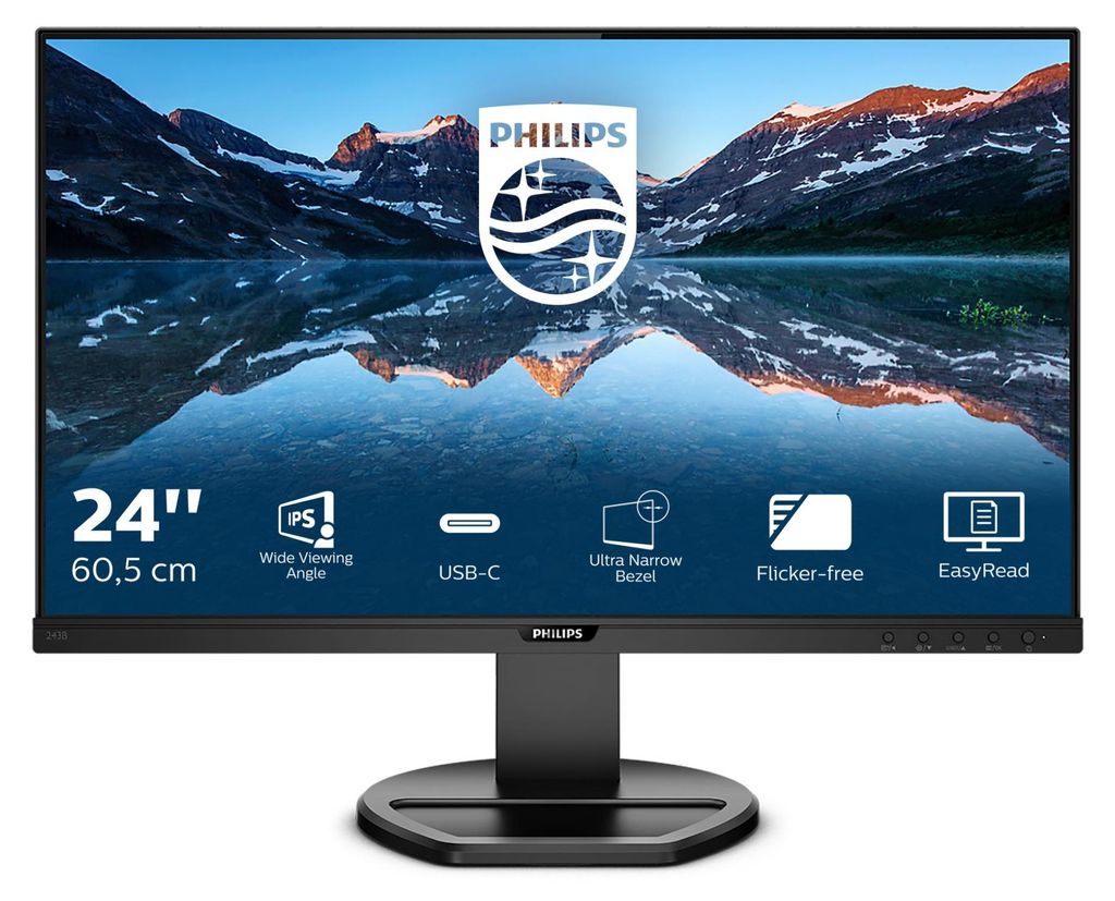 243B9/00 (61 cm (24 Zoll), schwarz, FullHD, IPS, 75 Hz) Produktbild 